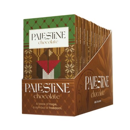 Palestine Chocolate 57% Dark Chocolate with Pear & Almonds 100gx12Pk